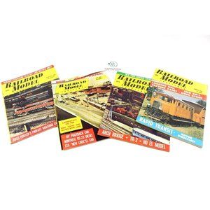 4 VTG 1965 Railroad Model Craftsman Magazine Lot JANUARY JUNE JULY AUGUST